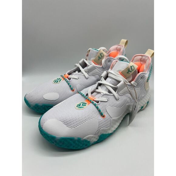 adidas Harden Vol. 6 The Bahamas White Aqua Men Basketball GW9031 Size 13.5 NWT main image 11